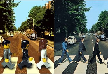 Versão em Lego de Capas de Álbuns dos Beatles