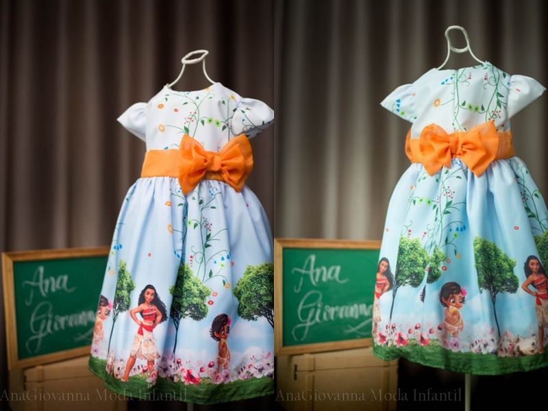 Vestidos infantis inspirados nas Princesas Disney