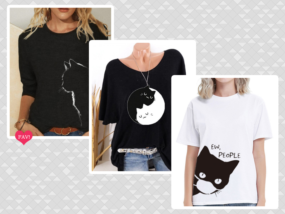 Roupas de gatinho preto da Berrylook