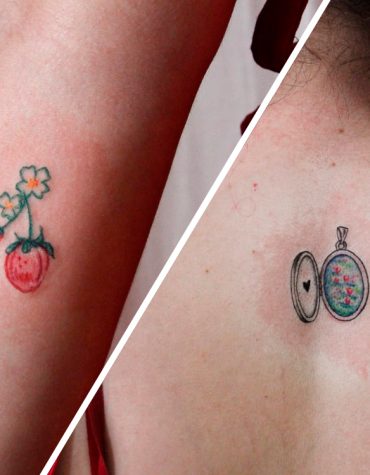 Minhas primeiras tatuagens coloridas: Expresso Rosa e Monet