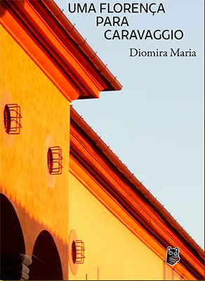 Capa de livro com prédio em tons de amarelo e fundo branco